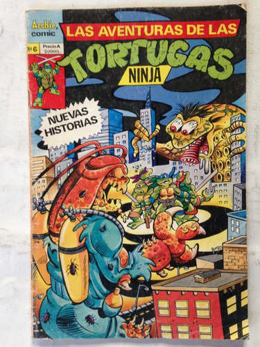 Aventuras Tortugas Ninja N 6 1991 Comic Alta Tension Telmo