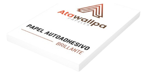 Autoadhesivo Oficio Legal Brillo Laser/offset X 100 Hojas Blanco