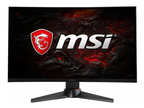 Monitor gamer curvo MSI Optix MAG24C led 23.6" preto e vermelho 110V/220V