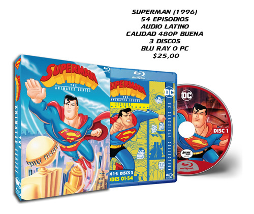 Superman 1996 Latino Serie Animada Completa 480p