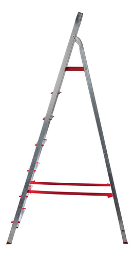 Escalera Hogareña De Aluminio 7 Escalones Liviana Lusqtoff
