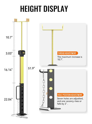 Rv Slide Out Soporta 2 Gatos Estabilizadores De Rv Resistent