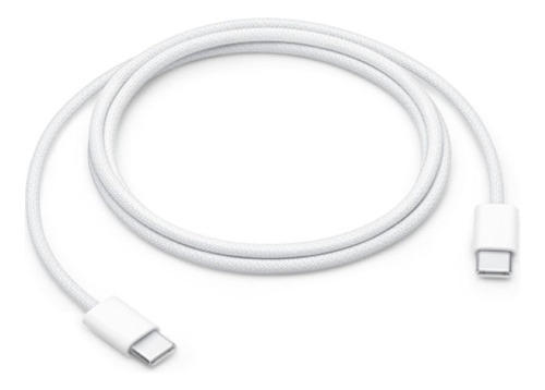 Cable Entrada C-1 M Lightning Para Iphone 15 Promax Trenzado Blanco