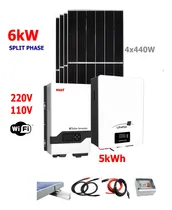 Comprar Kit Solar 6kw Batería De Litio 5kwh 4 Paneles Solares Y Más