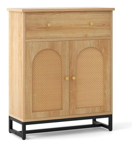 Gabinete Almacenamiento Baño Rattan, Mueble Café, Sala, Entr