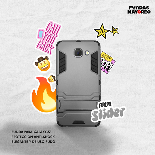 Funda Iron Para Samsung Galaxy J7 Max Carcasa Antishock Gris