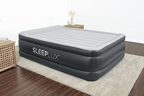 Sleeplux Durable Inflatable Air Mattress With Built-in Pump,