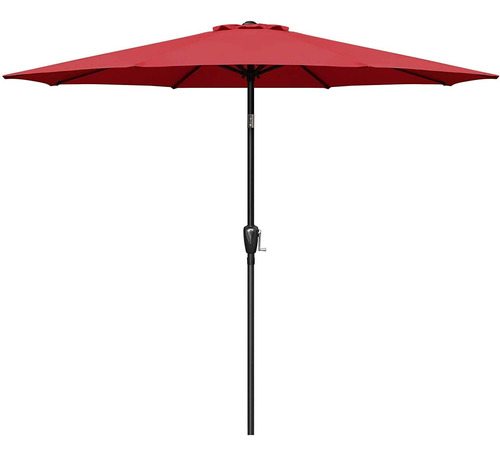 Simple Deluxe Outdoor Market Table Patio Umbrella With Butto