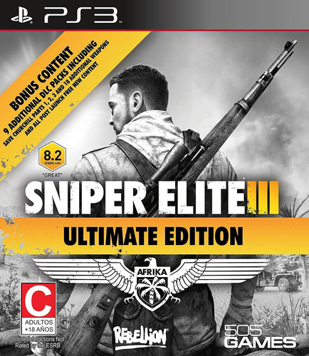 Sniper Elite 3 Ultimate Edition ~ Videojuego Ps3 Español