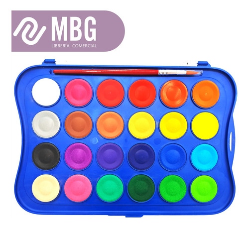 Acuarela Giotto De 24 Colores + Pincel