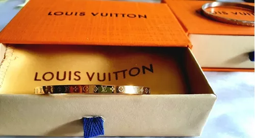 Pulseira Louis Vuitton Gold Nanogram Gold hardware Banhado a ouro  ref.909642 - Joli Closet