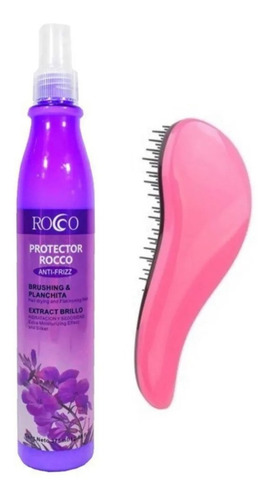 Kit Cepillo Antifrizz O Desenredante + Protector  Térmico