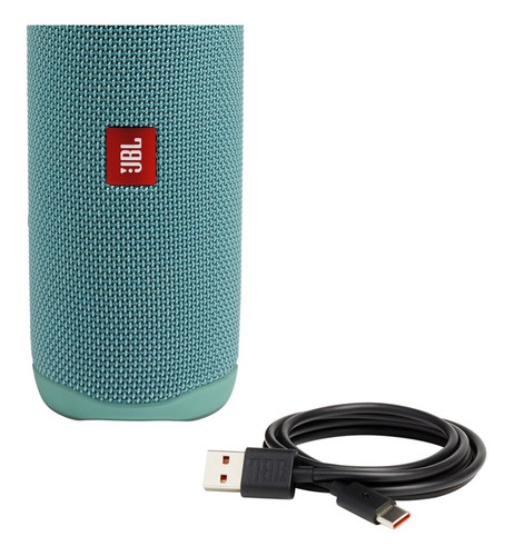 Parlante JBL Flip 5 JBLFLIP5BLUAM portátil con bluetooth waterproof teal