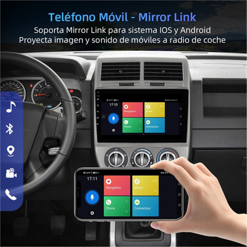 Estéreo 1+32g Cámara Para Jeep Compass Patriot 2007-2008 Gps