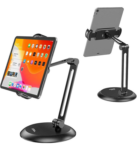 Soporte De Escritorio Para Tablet/celular 4  A 11  Negro