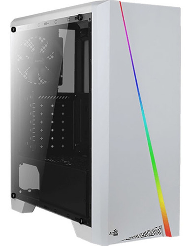 Imagen 1 de 5 de Gabinete Aerocool Cylon White Rgb Atx