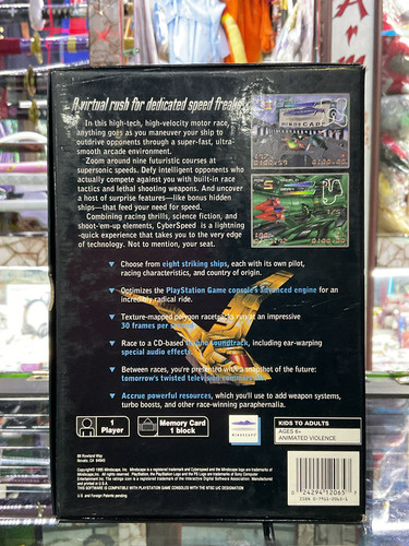 Cyberspeed Ps1 Long Box (Reacondicionado)