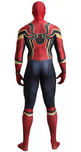 Imagen 2 de 3 de Disfraz Hombre Araña Iron Spiderman Adolescente/adulto