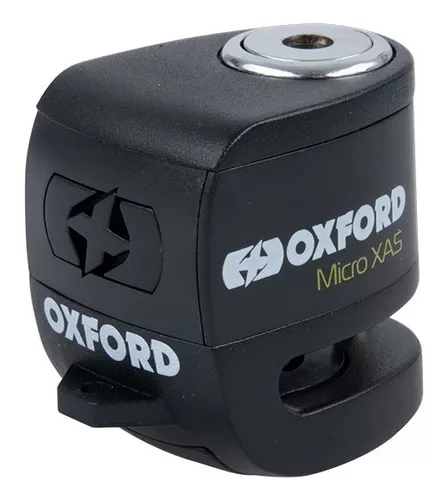 Candado de Disco con Alarma Oxford Quartz XA10 Amarillo/Negro