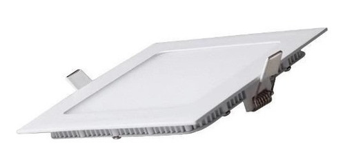 Imagen 2 de 4 de Panel Plafon Embutir Led Cuadrado Luz Fria Blanca 12w Etheos