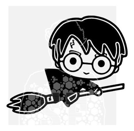 Sticker Vinil Calcomanía Harry Potter Auto Kit 3 Piezas 