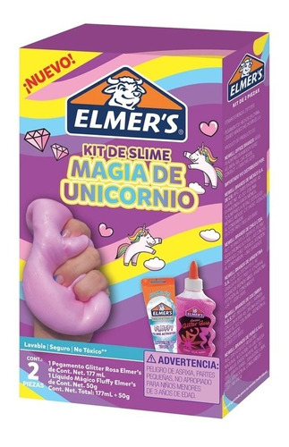 Kit De Slime Elmers Magia De Unicornio X2 Piezas 