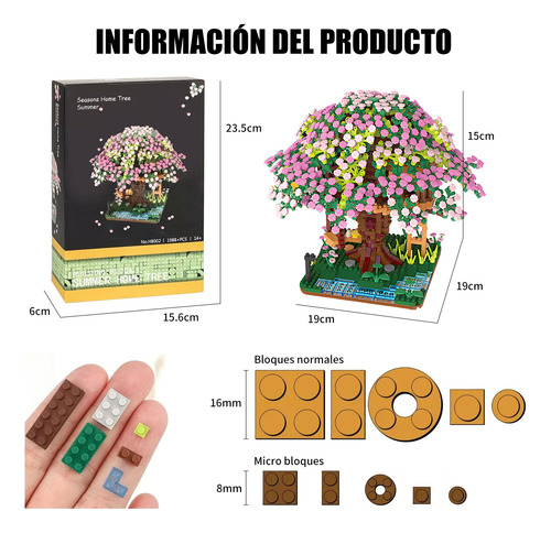 Juego De Bloques De Construcción Para Niños De Árbol Sakura 1