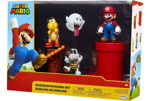 Juego Super Mario Set Figuras Accion Dungeon Nintendo World