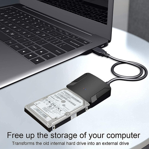 Imagen 8 de 10 de Cable Adaptador Sata 2.5 / 3.5 A Usb 3.0, Con Fuente, Hdd
