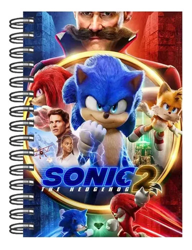Agenda Customizada Sonic 2024 Grande Capa Dura