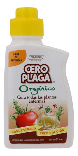 Cero Plaga Insecticida Orgánico Concentrado 225cc- Grin Wall