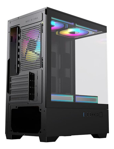 Gabinete Gamer Acegeek Shadow, Midtower Lateral/vidro, Preto