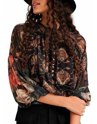 Blusa Desigual Byron Fondo Negro