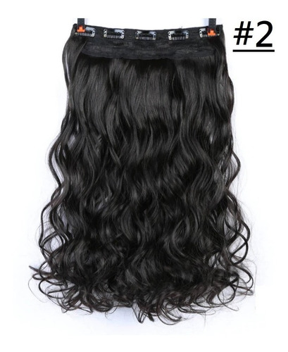 Extensiones De Cabello Semi Natural De 60cmx 25cm - Negro