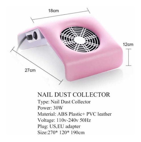 Imagen 2 de 3 de Extractor De Polvo Uñas Acrílicas Nails
