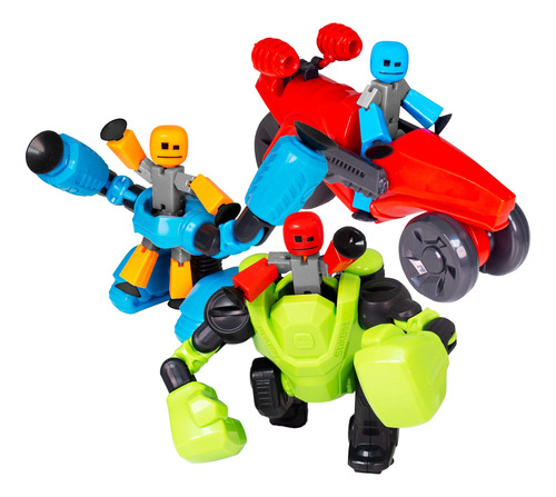 Stikbot Zing Megabots - Juego Completo De 3 Figuras De Acci.