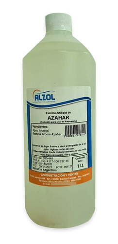 Esencia Agua De Azahar 1l - Alzol