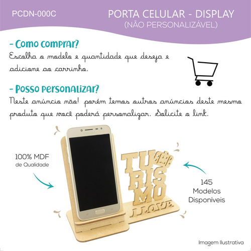 5 Porta Celular De Mesa Escritório Display Passarinho