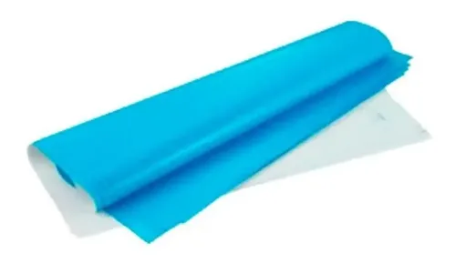 Pliego Papel Lustre Color Azul Cielo (5 Piezas) | Meses sin interés