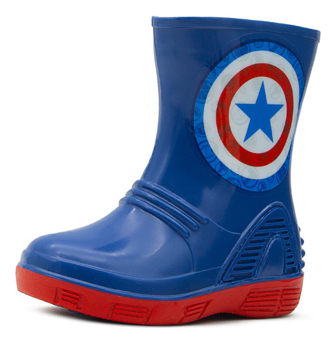 Bota De Lluvia Marvel Para Niño Color Rey/rojo 13-21