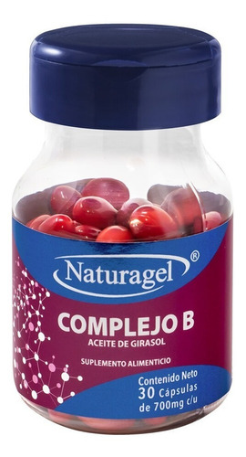 Complejo B + Aceite Girasol C/30 Caps Naturagel Sabor Cápsulas