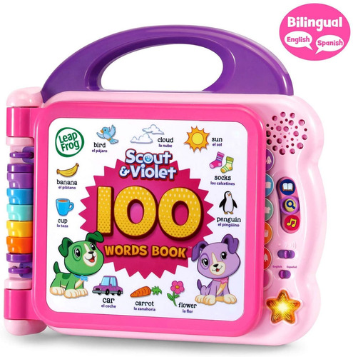 Libro Bilingüe Musical Infantil 100 Palabras Leapfrog