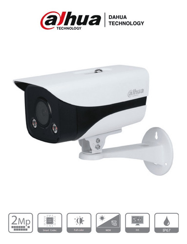 Cámara Ip Dahua 2mp 3.6mm Full Color Luz40m Ip67 Aud Alarm
