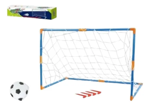 Arco De Futbol + Pelota Futsal Juego Deportivo 90x56x46cm