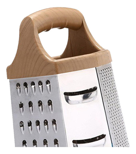 Rallador De Caja De Acero Inoxidable Versátil Con Mango