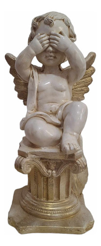 Figura Ángel Hermoso Para Decoracion/ Hogar 43 Cm Yeso 