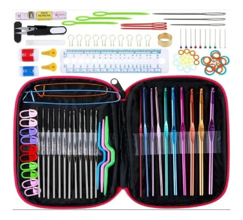 Set 102 Piezas De Crochet Para Tejer Incluye Estuche