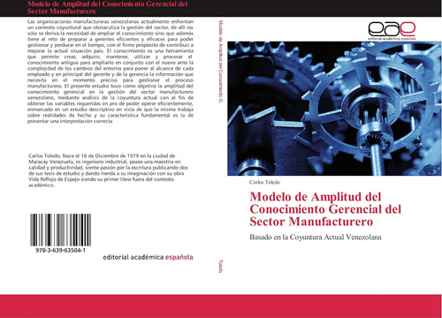 Libro: Modelo De Amplitud Del Conocimiento Gerencial Del En