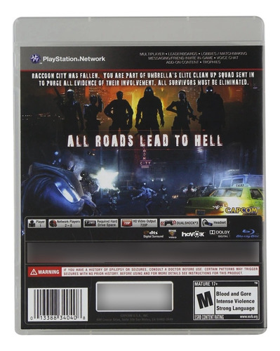 Resident Evil Operation Raccoon City Ps3 Físico (Reacondicionado)