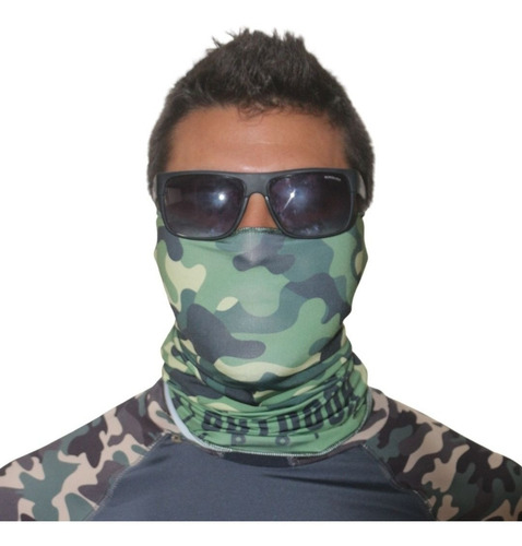 Imagem 2 de 9 de Kit 2 Buff Bandana Ciclismo Uv50 Camuflado Selva + Digital